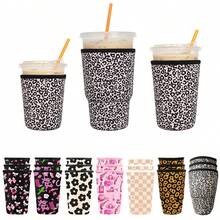 3pcs Iced Coffee Cup Sleeve For Large Sized Cups, Reusable Neoprene Iced Coffee Cup Holder For Hot Cold Drinks - Multicolor - View 6