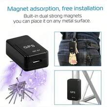 Mini GPS Tracker Strong Magnetic Car Tracking Anti-Theft/Lost Equipment Mini Portable Precise Positioning GPS Locator - GF07-1 - 查看 2