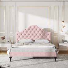Bed Frames - Pink + Velvet + 140cm*200cm - View 11