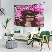 [Peach Beige Tapestry] Premium Peach Beige Fabric Tapestry - Inspired By Ayesha Erotica - Living Room Bedroom Office  Party Decor - Ideal Birthday Gift - Nhiều màu - Xem 5