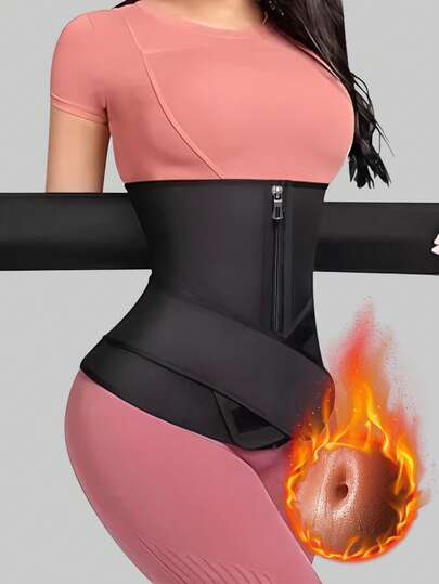 1 st. midjetränare för kvinnor, midjebandage, midjetrimmer, mag- och midjeformare, korsett, mag- och midjekompressionsplagg, magstödsbälte, bastumidjebälte, träningsmidjebälte, magträningsverktyg, sportkläder, formande plagg, mag- och midjeträningsbälte, kompressionsmidjetränare, magkontrollbälte för kvinnor, yogalöpning, midjetränare, present till vänner