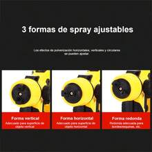pistola pintura eletrica,pistola pintar electrica,pistola pintura bateria ,pistola pintura eletrica pulverizador 2,pulverizador tinta,pistola pintura automotiva,Pistola de Pintura de Alta Presión, Compacta para Proyectos de Bricolaje y Hogar - Amarillo - Ver 9