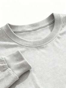 Vintage Chicago- Football Crewneck Sweatshirt, Football T-Shirt, Chicago Game Day , Sweatshirt-New Fall & Winter Apparel - Unisex Long-Sleeved Loose-Fitting Cotton Blend Hoodies In Casual Couple Style Heart Print Crew Neck Sweatshirt,Ladies Casual Crew Neck Pullover,Ladies Cozy Valentine's Day Loungewear Crew Neck Sweatshirt - 灰色 - 查看 6