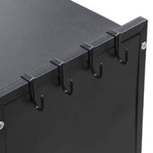 Space-Saving Over The Sink Dish Drying Rack - Covered Above Sink Dish Shelf - Black - View 6