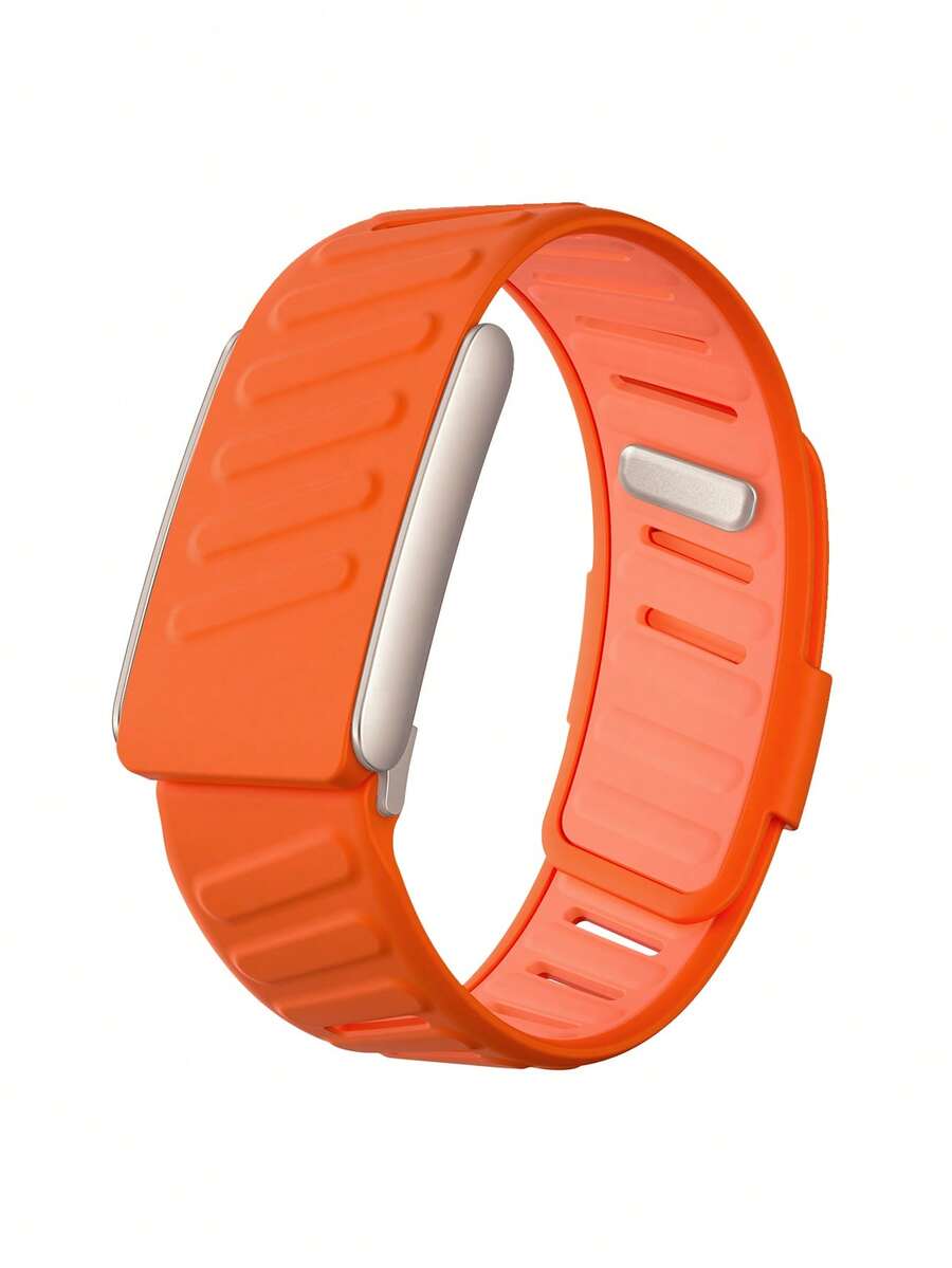 5.0/MG SportFlex - ECG Wristband, Soft Silicone, Waterproof & Sweat-Proof, Compatible With Bluetooth 5.0 - Burnt Orange - View 1
