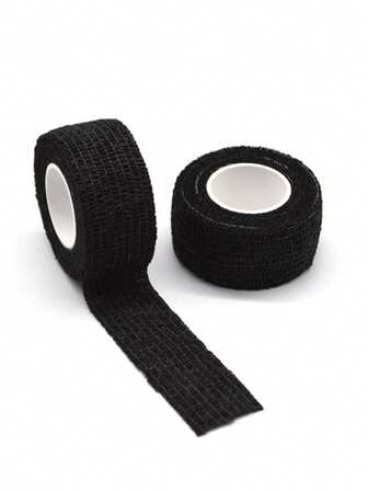 1/6/12 Rolls Black/White/Nude/Blue Elastic Self-Adhesive Bandage Rolls, Breathable Elastic Nonwoven Fabric Adhesive Bandage (No Packaging Box)