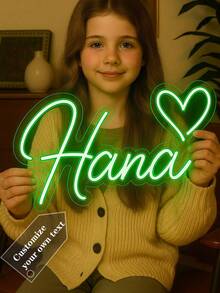 Customized Neon Name Sign, Wedding Decor, Neon Name Light, Kids LED Neon Light, Personalized Gift, Bedroom Decor, Home Decor USB LED Lamp, Birthday Gift, Nursery Sign, Nursery Letters, Kids Room Decor, Nursery Decor, Unique Ideal Gift, For Him/Her, Children's Day, Father's Day, Graduation, Wedding