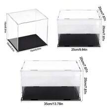 Acrylic Display Case Clear Dustproof Protection Collectibles Cube Display Box P - White - View 10