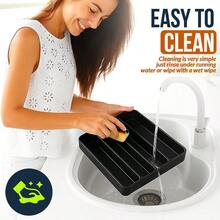 WSXC Silverware Organizer Adjustable And Expandable Utensil Tray For Kitchen Cutlery Storage Spoons Forks Knives Holder Storage Dividers Multipurpose Silverware Drawer Organizer For Dining Table - Black - 黑色 - 查看 6