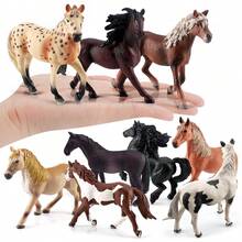 Classic American Clydesdale Horse Movable Model - Mustang Ranch Animal, Cognitive Desktop Decor, Gift Decor, Realistic Wild Animal, Gift Horse, Commemorative Gift, Home Desktop Decor