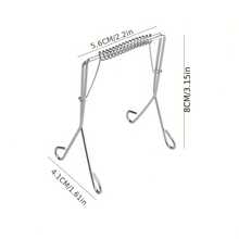 304不锈钢卷心菜/叶菜夹 - 重型可重复使用多功能夹，带锯齿状边缘，适用于煎、蒸、烤 - 适用于锅贴、饺子、春卷 - 易于清洁的厨房夹 - 彩色 - 查看 6