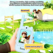 1pc Children's Walkie Talkie - Long Communication Range - Easy Operation - - Suitable For Family Interaction And Outdoor Activities - Communication Distance Over 3km - Compact And Portable - Super Quiet Listening Design - For 3-10 Years Old Boys - Suitable For Parent-Child Travel, Camping, Kindergarten Educational Games, Dialogue, Video, Birthday Gift, Holiday Gift, Christmas Gift, Christmas Eve Gift, Perfect Gift, Toys, Games - Multicolor - View 9