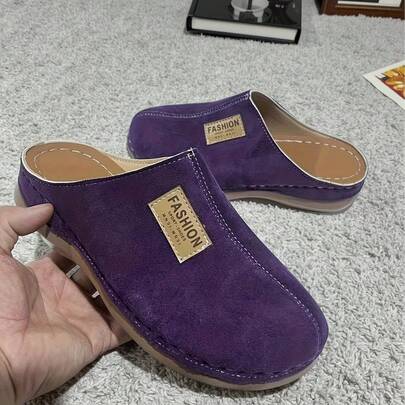 1 Pair Women's Slip-On Slippers With Arch Support, Breathable Thick Sole Slides - Soft TPU Outsole, Comfortable - Suitable For Casual Wear, Outdoor Activities, Elegant Party, Preppy, Casual, Fashion, Holiday, Beach, School, Office, Home, Spring, Summer, Autumn, Winter