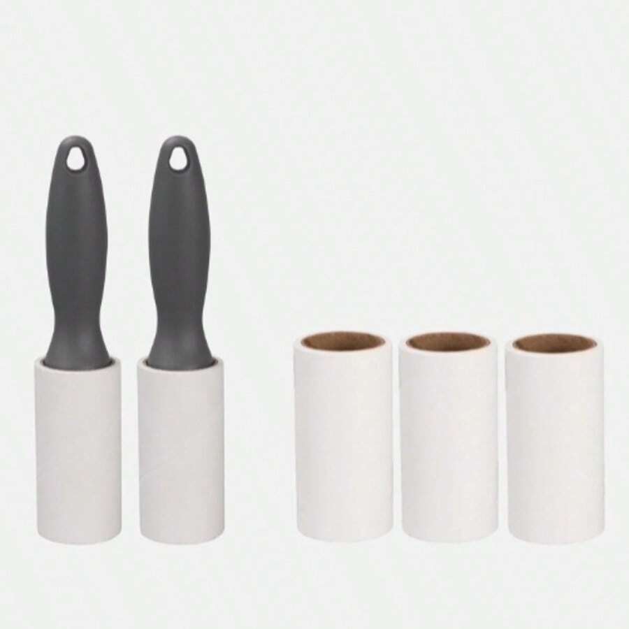 160pcs Super Sticky Pet Hair Remover Roller - Effective For Removing Pet Hair, Super Adhesive, Can Be Used To Remove Fuzz On Clothes, 40pcs Per Roll, Efficiently Cleans And Absorbs Dust And Pet Hair On Clothes. - Multicolor - View 1