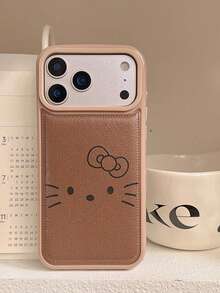 Sanrio 可爱卡通猫咪表情 Hello Kitty 蝴蝶结硅胶手机壳 - 兼容苹果 17/17 Air/17 Pro/17 Pro Max、16/16 Plus/16 Pro/16 Pro Max、15/15 Plus/15 Pro/15 Pro Max、14/14 Plus/14 Pro/14 Pro Max、13/13 Pro/13 Pro Max、12/12 Pro/12 Pro Max、11/11 Pro Max，防尘、高性价比、流行款，气泡纹理防摔保护套