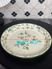 1个圆形烤盘，耐高温，适用于意面、沙拉、甜点和寿司/多功能厨房用具，适合圣诞节烘焙、家庭聚会、烧烤、烘焙面包 - 经久耐用的四季烘焙餐具配件，适合作为圣诞礼物送给亲朋好友 - 彩色 - 查看 16