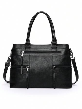 Retro Minimalist Large Capacity Fashion Student/Work Commute Tote Bag