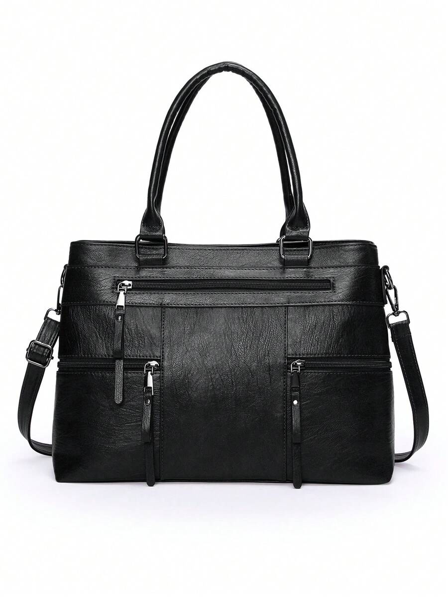 Retro Minimalist Large Capacity Fashion Student/Work Commute Tote Bag