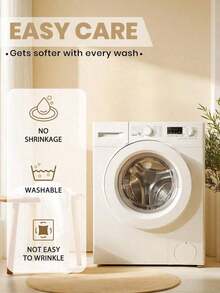 3pcs Comforter Set, Bedding, Halloween Decor, Fall Decor, Cozy And Warm Bedding, Solid Color, Easy Care And Comfortable, Breathable Bed Set, For Full, King, Queen Bed Sizes, Suitable For Bedroom, Guest Room, Dormitory, All Seasons, Halloween Gift, Machine Washable, 1 Comforter And 2 Pcs Pillowcases. - trắng - Xem 6