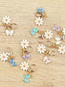 Bộ 12 móc khóa hình bướm và hoa cúc mini dễ thương, nhiều màu sắc, thích hợp làm mặt dây chuyền túi xách, dây đeo túi xách, trang trí túi xách, thiết kế chủ đề động vật thời trang, hoàn hảo cho phụ kiện túi xách, móc khóa, móc khóa xe hơi, món quà lý tưởng cho các dịp lễ, Ngày của Mẹ, Ngày của Cha, tựu trường, tốt nghiệp. - Nhiều màu - Xem 11