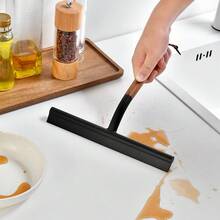 1pc New Silicone Squeegee Window Cleaning Tool, Bathroom Floor Cleaner, Home Window Scraper, Car Windshield Wiper, Kitchen Cleaning Squeegee - Multicolor - View 1