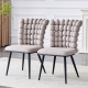 Light Gray + Metal + Velvet + Set Of 2