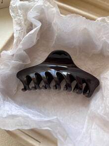 2个/1个 女士 4.25英寸/10.8厘米 棕色玳瑁波浪形塑料爪发夹，时尚百搭高端优雅简约纯色发爪，适合日常、休闲、派对、海滩、发型设计、化妆、配饰 时尚发饰 女士头巾 冬季发饰 优雅爪夹 夏季度假发夹 - 彩色 - 查看 7