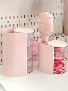 Hộp đựng trang sức/mỹ phẩm xoay nhiều lớp trong suốt, thiết kế nhiều ngăn để đựng mỹ phẩm, cọ trang điểm và dụng cụ làm đẹp, lý tưởng làm quà tặng Giáng sinh, Ngày Valentine, Sinh nhật, cũng thích hợp để trên bàn trang điểm, thiết kế thời trang, bền chắc, hoàn hảo để đựng trang sức, hộp đựng mỹ phẩm xoay, hộp đựng phụ kiện tóc, hộp đựng đồ dùng trong phòng, hộp đựng đồ chơi, và nhiều hơn nữa. - Nhiều màu - Xem 5