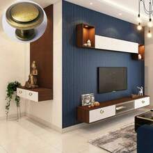 Bronze Vintage Dresser Knobs Antique Round Cabinet Knobs Pulls For Kitchen Metal Round Drawer Knobs Cupboard Closet Wardrobe Zinc Alloy Door Knobs With 3 Sized Screws For Furniture - Bronze - View 6