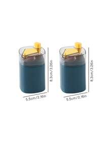 1 cái/2 cái/bộ Hộp đựng tăm bật lên màu ngẫu nhiên - Màu xanh lam - Xem 8