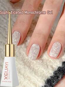 XEIJAYI 1Pc 10Ml Gel Nail Polish, Semi-Permanent & Soak Off, Led Art Tools For Home & Manicure Salon Use, Women Gift For Home Salon - White - View 3