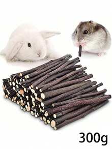 100g Apple Branch, Pet Chew Toy, Dried Apple Branch Chew Stick, Suitable For Hamsters, Rabbits, Guinea Pigs, Rabbit Supplies, Christmas Gift, 100g/200g/300g