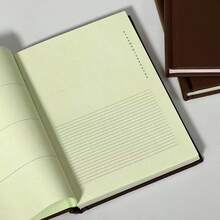 1 pieza Libreta A6 rosa con diseño de fresa y chocolate, planificador de diario minimalista para estudiantes - A6 - Ver 2