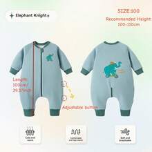2.0 Tog Infant/Toddler Thick Warm Sleeping Bag, Long Sleeve, Suitable For Autumn/Winter
