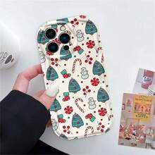 Una colección de diseños con temas navideños que SE adapta perfectamente a una amplia gama de modelos de  de apple, incluyendo 12, 11, XS, XR, X, 8, 7, SE, Plus, Mini, Pro y Max. Esta funda de teléfono de aceite de onda suave a prueba de golpes es un excelente regalo. - Mezcla de colores 2 - Ver 9