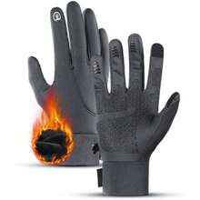 Genérico Windproof Warm Gloves with Touchscreen & Anti-Slip Grip, Water Resistant Thermal Gloves for Men Women(Gray G) - Multicolor - Ver 2