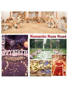 1000/5000/10000pcs Rose Petals, Artificial Rose Petals, Fake Roses, Suitable For Valentine's Day, Birthday, Romantic Night, Wedding Decoration, Anniversary Flower Decor, Red, Burgundy, Rose Red, Beige