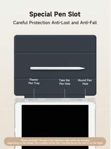 Husă transparentă personalizată pentru tabletă foto, cu pliere în trei și nouă grile, cu slot pentru stilou. Compatibilă cu iPad de 10,2 inci (modelele 2021/2020, generația a 9-a/a 8-a) și Galaxy Tab A8 de 10,5 inci (modelul 2022). Personalizabilă cu portrete, animale de companie, flori și alte modele. - Multicolor - Vizualizare 7
