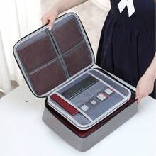 1 Stück 3-lagiger Dokumentenkoffer mit wasserabweisendem Reißverschluss, tragbare Reise-Organizer-Tasche für Zuhause für Laptop, Akten, Zertifikate - Stil - Übersicht 14