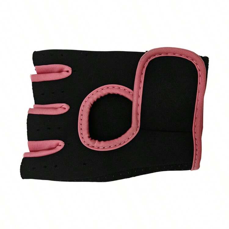 1 Pair Of Fitness Breathable Sports Men's And Women's Basketball Dumbbell Weightlifting Training Gloves, Horizontal Bar Bicycle Half Finger Wrist Guard Half Finger Anti Slip Sports Gloves, Women's Fitness Gloves, Gym Accessories, Sports, Gym, Home Exercise, Male And Female Gym Gloves - Multicolor - View 8