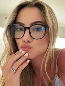 1 Pair Fashion Casual Versatile Full-Frame Square Clear Lens Glasses - Multicolor - View 12
