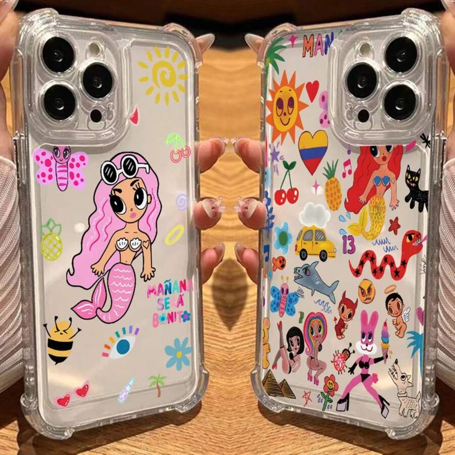 Disney Phone CaseKarol G Mermaid Flower Phone Case For OPPO Realme C55 C53 C35 C33 C31 13 Plus Ro 12 11 F 8 7 T Pro A78 5G Soft Thin Cover.Christmas Accessories. - SJT-3E501168S6 - 查看 1