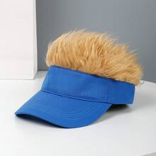 Wig Baseball Cap Combo, Funny Landlord Hat, Hip Hop Style