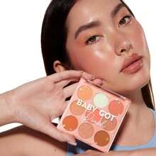 ColourPop Baby Got Peach Eyeshadow Palette - Orange &Amp; Coral Shadows With Metallic, Matte And Glitter Finishes - High-Pigment Eye Makeup With A Long-Wearing Formula (0.3 Oz) - ColorB - 查看 3