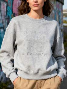 Funny Art Painter Airbrush Real Art Drawing Artist Hoodless Sweahoodless Sweathoodless Sweatshirt - Xám - Xem 3