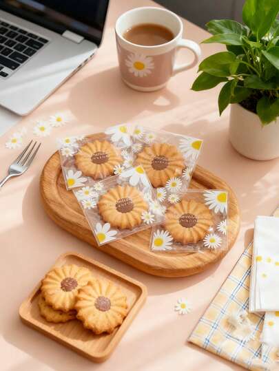 500 buc Pungi autoadezive pentru fursecuri, Pungi pentru gustări, Pungi personale din plastic pentru bomboane DIY, Pungi decorative pentru cadouri, Pungi de celofan pentru ambalaje de bomboane și produse de patiserie pentru cadouri de petrecere de Crăciun, Crăciun, petrecere de ziua de naștere, nuntă, petrecere de sărbători