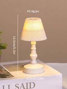 Mini Cute Desk Lamp, New French Retro Creative Flower Lantern Pattern Design Pleated Lily Flower Mood Dopamine Color Bedside Decor Night Light, Ideal Gift For Family And Friends On Holidays And Birthdays - Nhiều màu - Xem 11
