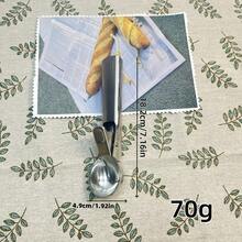 1pc High Quality Stainless Steel Ice Cream/Fruit Scoop, Available In Small And Large Sizes - Suitable For Watermelon, Cantaloupe, Papaya, Ice Cream Scooper With Trigger Release Mechanism - Multicolor - View 7