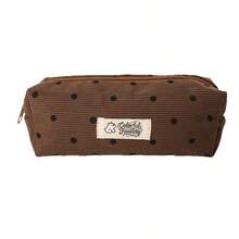 New Minimalist Korean Style Polka Dot Pencil Case, Ins High-Quality Large Capacity Stationery Bag, Niche Student Stationery Storage Pouch - Multicolor - View 10