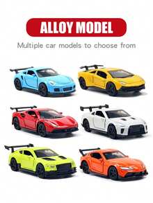 1/2件套压铸合金赛车模型 - 光滑、细节逼真的车辆，是送给汽车爱好者的理想礼物，也是家居装饰、男孩房赛车装饰和交通工具模型的理想之选。 - 彩色 - 查看 11